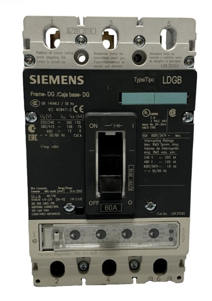 Siemens LDK3T060 Molded Case Breakers (MCCBs)