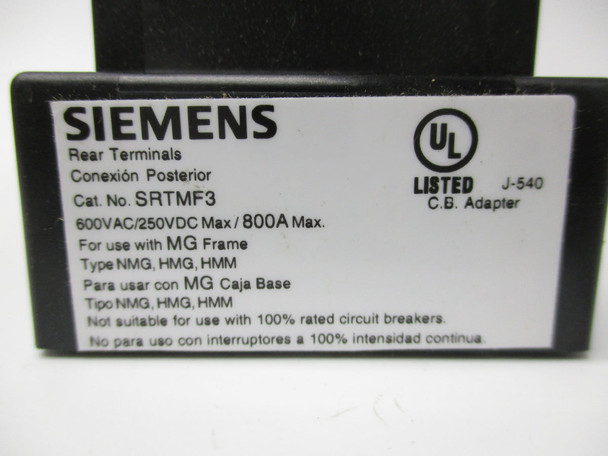 Siemens SRTMF3 Circuit Breaker Accessories