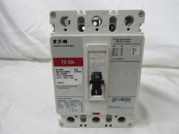 Eaton FD3030 Molded Case Breakers (MCCBs)