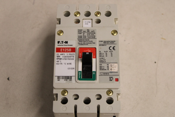 Eaton EGB3020FFB Molded Case Breakers (MCCBs)