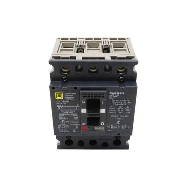 Square D gjl36040 Molded Case Breakers (MCCBs)
