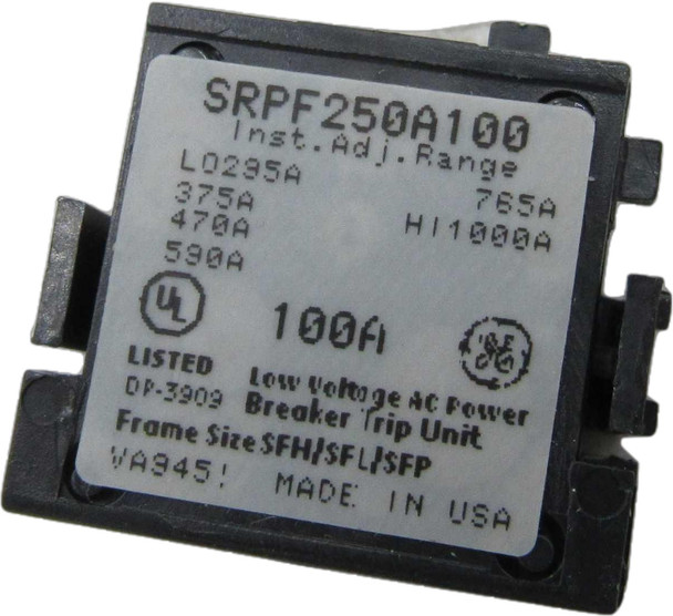 GE SRPF250A100 Rating Plug 50/60HZ EA