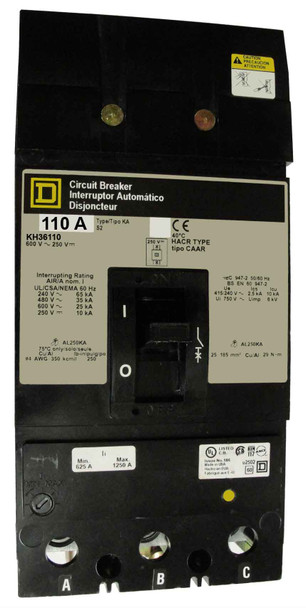 Square D KH36110 Molded Case Breakers (MCCBs)
