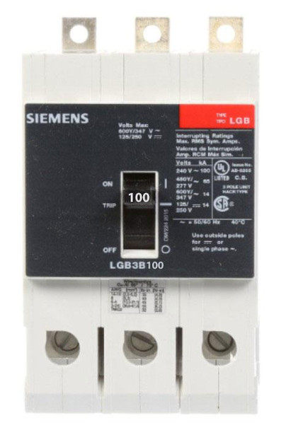 Siemens LGB3K100B Molded Case Breakers (MCCBs)
