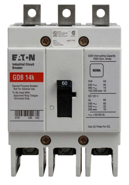Eaton GDB3060D Molded Case Breakers (MCCBs)