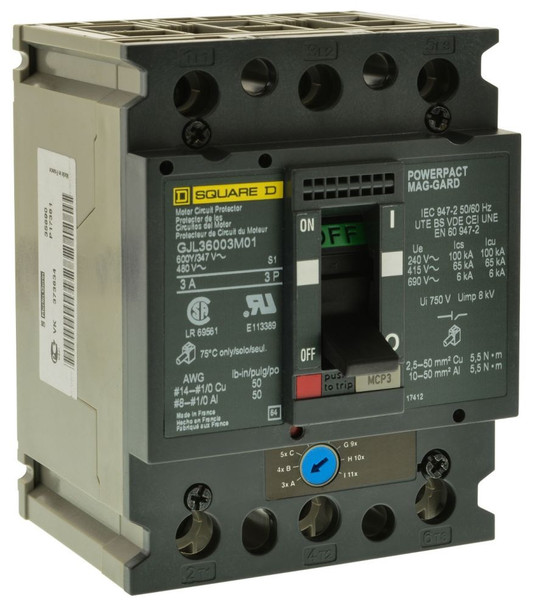 Square D GJL36015M03 Molded Case Breakers (MCCBs)