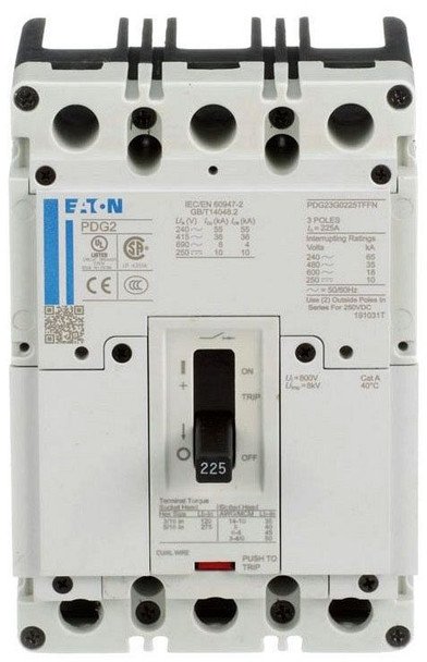 Eaton PDG23F0175TFFJ Molded Case Breakers (MCCBs)
