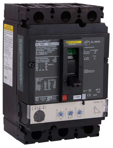 Square D HLL36060U31X Molded Case Breakers (MCCBs)