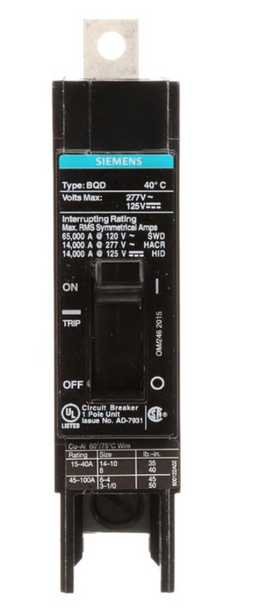 Siemens BQD6330 Miniature Circuit Breakers (MCBs)