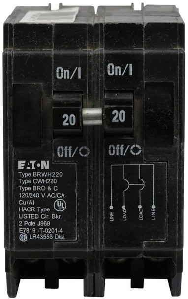 Eaton BRWH230 Miniature Circuit Breakers (MCBs)