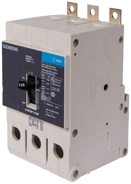 Siemens LGB3K125B Molded Case Breakers (MCCBs)
