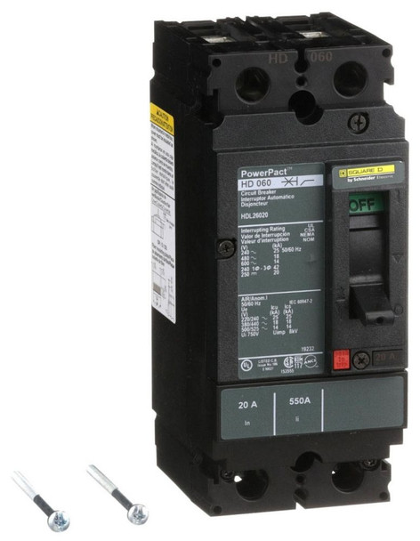 Square D HDL26020 Molded Case Breakers (MCCBs)