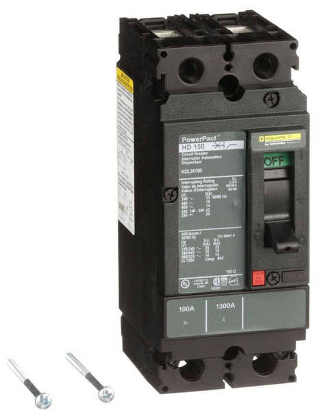 Square D HDL26100 Molded Case Breakers (MCCBs)
