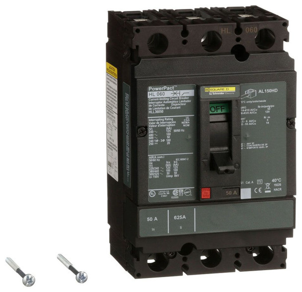 Square D HLL36050 Molded Case Breakers (MCCBs)