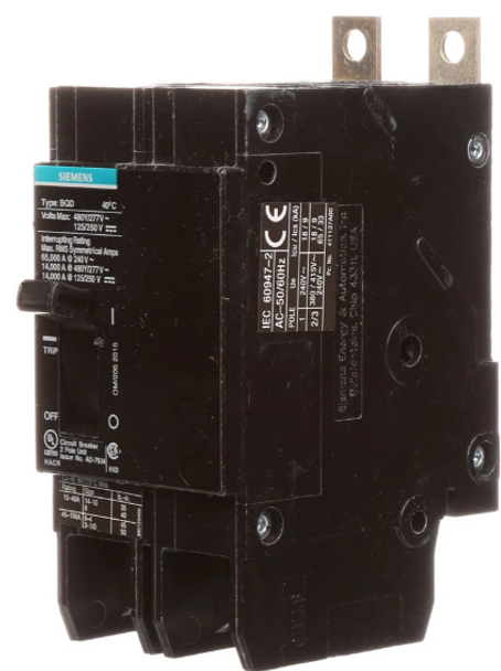 Siemens BQD6350 Miniature Circuit Breakers (MCBs)