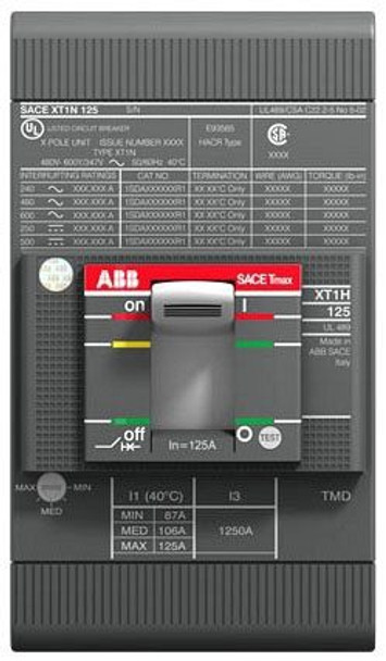 GE XT1HU3125AFD000XXX Molded Case Breakers (MCCBs) GE XT1HU3125AFD000XXX Molded Case Breakers (MCCBs)