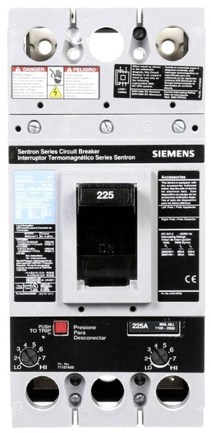 Siemens FXD62B225 Molded Case Breakers (MCCBs)