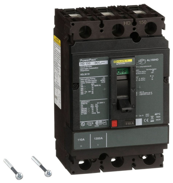 Square D HDL36110 Molded Case Breakers (MCCBs)