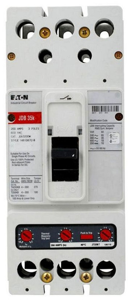 Eaton JDB3100 Molded Case Breakers (MCCBs)
