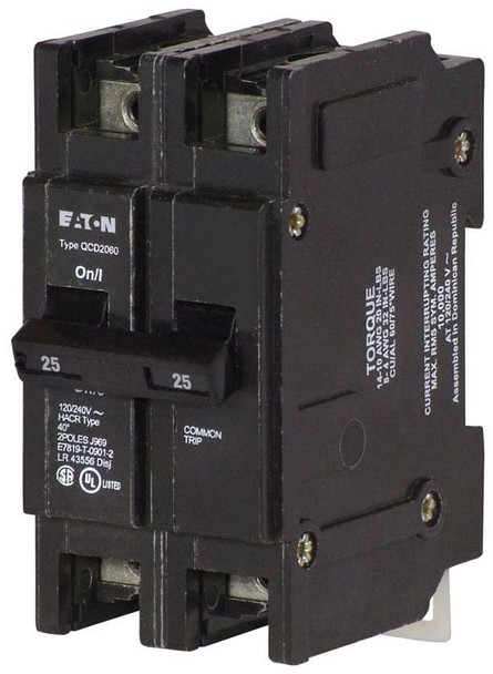 Eaton QCD2025 Din Rail Mounted Circuit Breakers