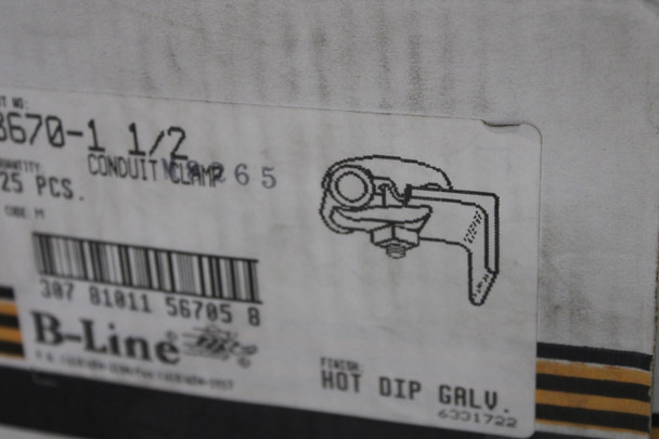 Cooper B-Line B670-1-1/2-HDG Conduit Clips/Clamps/Hangers