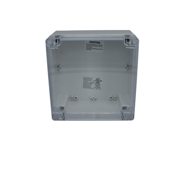 Bud Industries PN-1339-C Polycarbonate electrical junction box enclosure