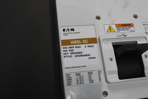Eaton HMDLDC3800F Molded Case Breakers (MCCBs)