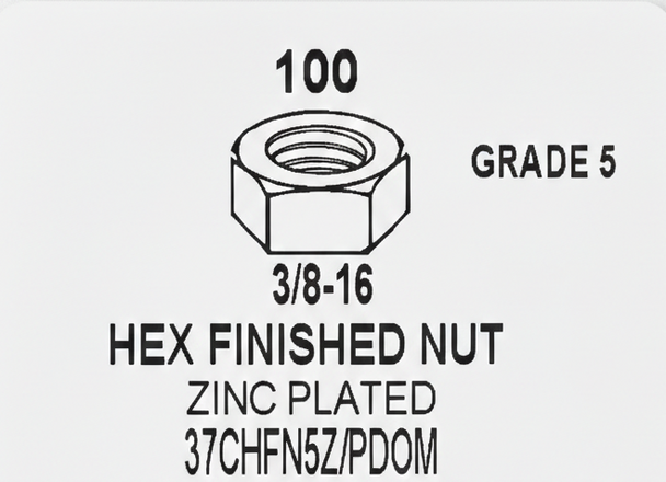 Unbranded 37CHFN5Z/PDOM-100 Nuts/Bolts/Screws/Washers