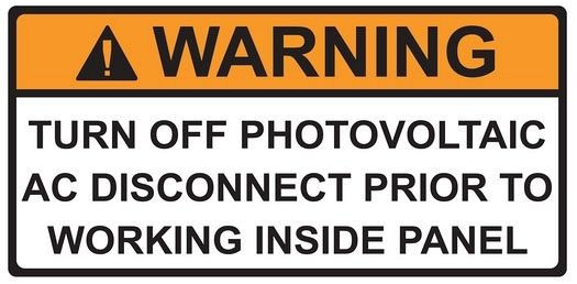 Hellermann-tyton 596-00499 solar installation warning label 