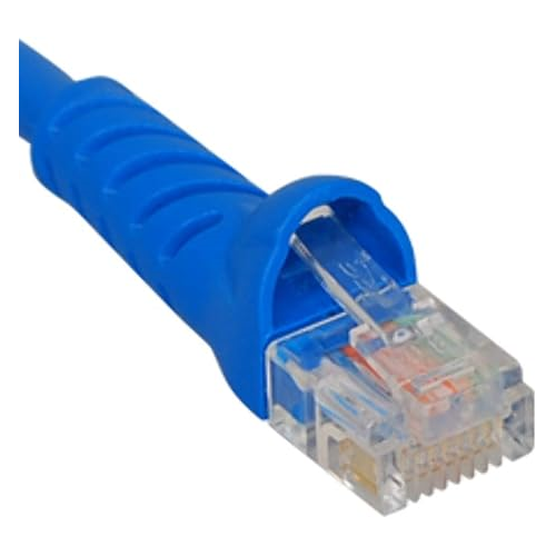 Icc ICPCSJ03BL Cat 5 Molded Boot Patch Cord