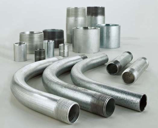Wheatland Tube 6844 2" 45D 24-Radius Galvanized Rigid Elbow