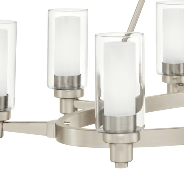 Kichler GI107592 Circolo 27" Oval Chandelier Nickel