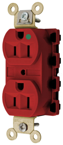 Hubbell SNAP5461WTR Smooth Face, Standard Single 20A White Straight Blade Receptacle