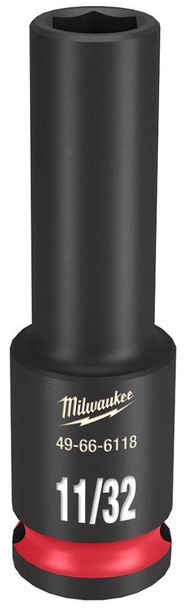 MILWAUKEE ELECTRIC TOOL 49-66-6118 SHOCKWAVE Impact Duty 3/8" Drive 6 Point Socket