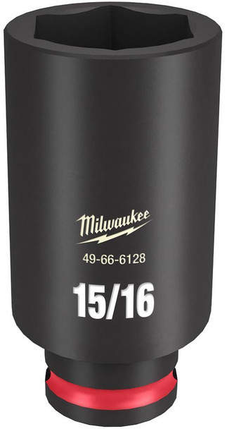 MILWAUKEE ELECTRIC TOOL 49-66-6128 SHOCKWAVE Impact Duty 3/8" Drive 15/16" Deep 6 Point Socket