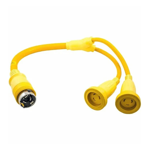 Hubbell HBL64CM56Y Molded Y-Adapter