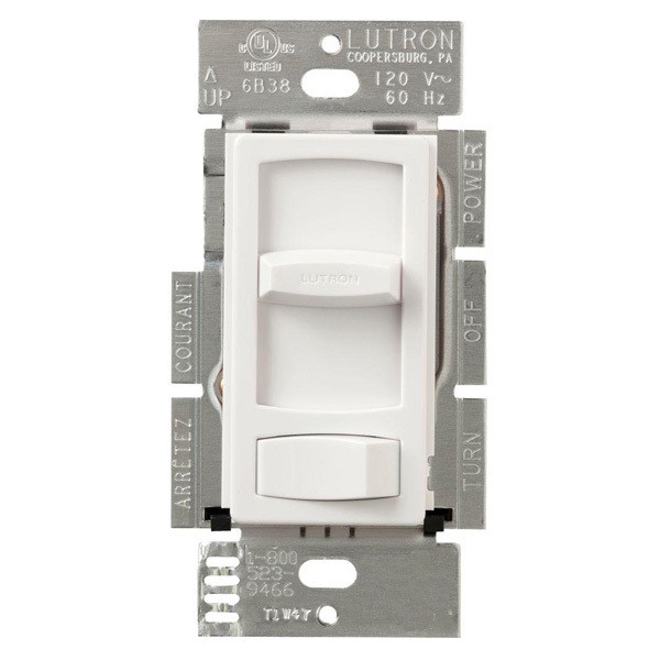 Lutron CT-600P-WH Wall Box Dimmer 120VAC at 60Hz Dimmer Switch