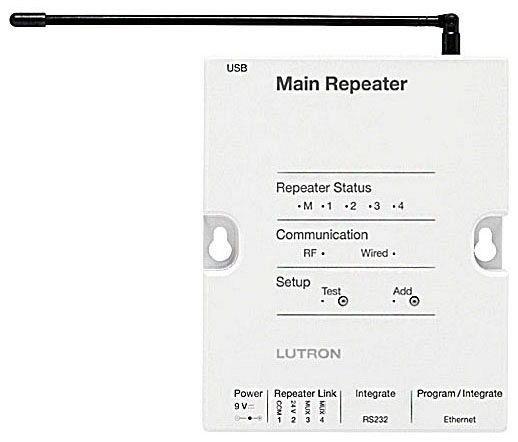 Lutron RR-MAIN-REP-WH Auxiliary Rf Signal Repeater