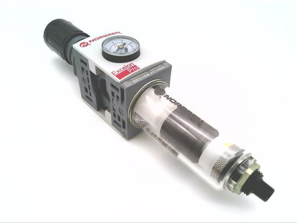 Norgren Excelon B92G-NNK-QT1-RMG Filter/Regulator Gen Pur L-R No Conn Man Drain 5MIC 150PSI