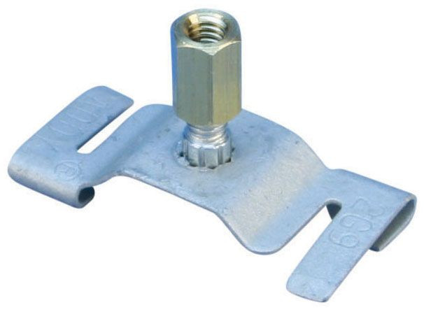 Caddy 2G9S10 Spring Steel T-Bar Twist-On Track Light Clip