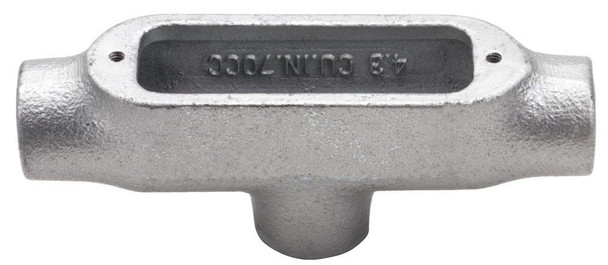 Topaz TB5M Zinc Plated Aluminum Enameled Malleable Iron Rigid Conduit Body