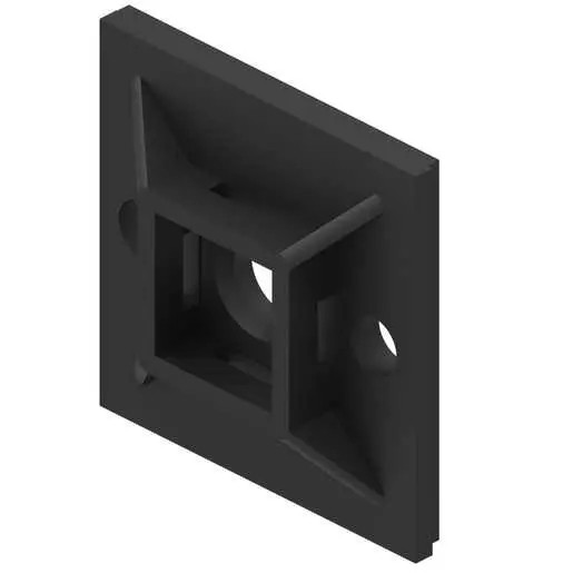 Burndy CTB125RA4C Rubber Adhesive Natural Cable Tie Mount Base