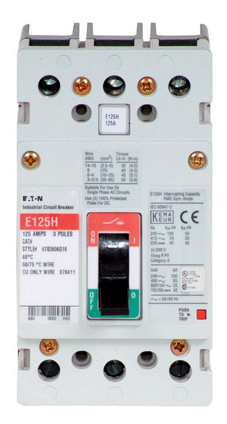 Eaton EGS3080FFB Molded Case Breakers (MCCBs)