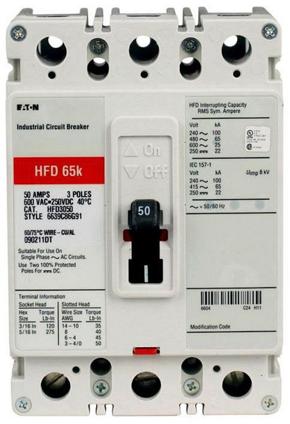 Eaton HFD3150K Molded Case Breakers (MCCBs)