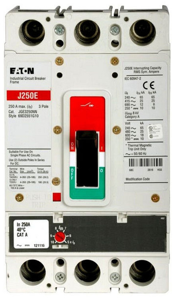 Eaton JGE3100FAGC Molded Case Breakers (MCCBs)