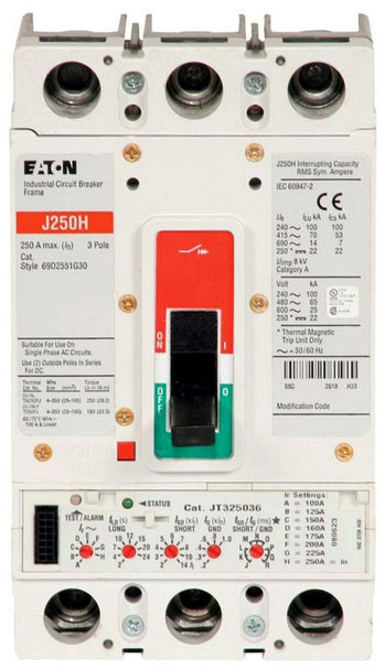 Eaton JGH3225FAGC Molded Case Breakers (MCCBs)
