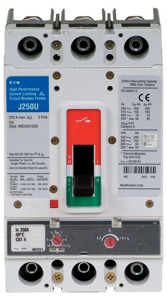 Eaton JGU3150FAG Molded Case Breakers (MCCBs)