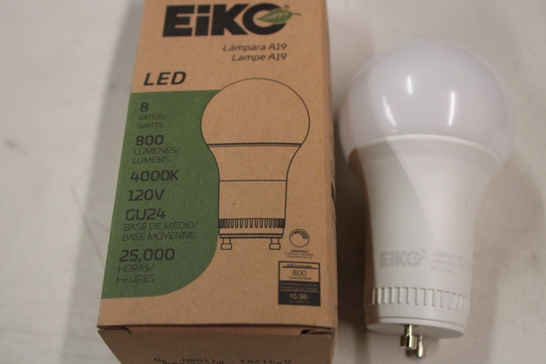Eiko Ltd. LED8WA19/OMN/840-GU24-DIM-B LED Bulbs EA
