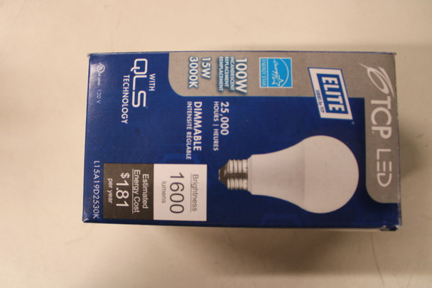 Tcp L15A19D2530K LED Bulbs EA