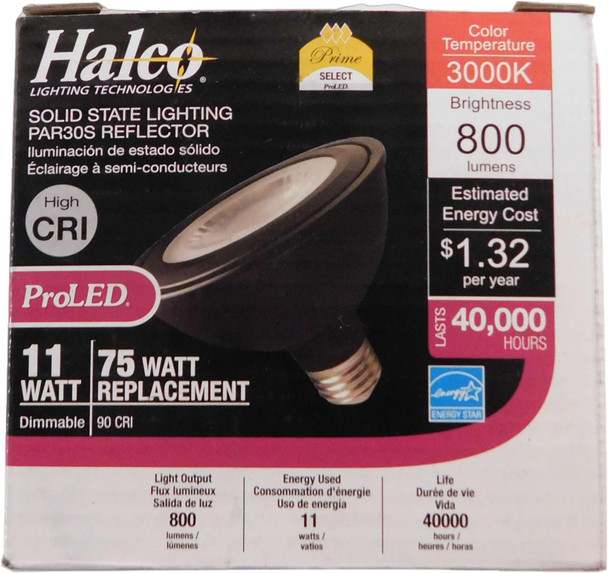 Halco PAR30FL11S/930/BH/LED40 LED Bulbs Solid State Lighting 120V 75W